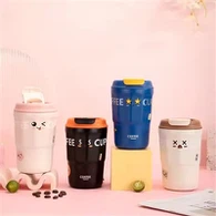 Shaxsiylashtirilgan izolyatsiyalangan kofe sayohat krujkalari